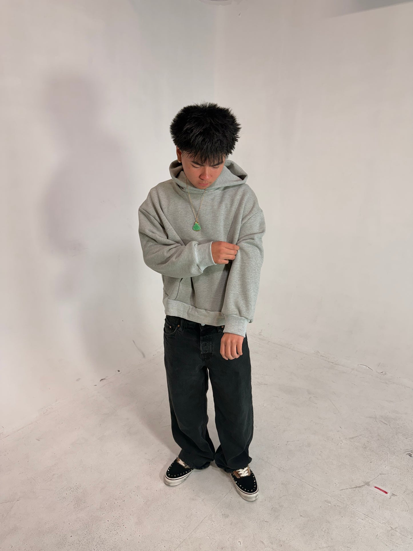 Heather Grey Blank Hoodie